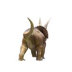 Massive Lifesize Charging Triceratops Dinosaur Statue