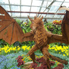 Massive Metal Dragon Sculpture