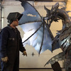 Massive Metal Dragon Sculpture