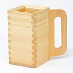 Masu Cypress Wood Square Beer Mug From Japan