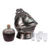 Medieval Knight Helmet Decanter Set