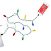 Merry Charger - Festive Christmas Lights iPhone Charging Cable