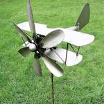 Metal Bi-Plane Wind Spinner