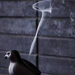 Metal Falcon Incense Burner