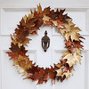 Metal Leaf Autumn Wreath