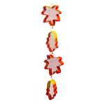 Metal Mesh Colorful Autumn Leaves Hanging Bird Feeder