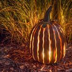 Metal Pumpkin Luminary