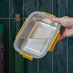 Microwave-Safe Stainless Steel Food Containers w/ Tempered Glass Lids