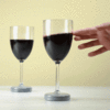 Mighty Wine Glasses - Won't Tip Over / Easy To Pick Up