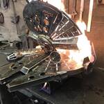 Millennium Falcon Wood-Burning Fire Pit