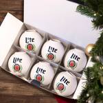 Miller Lite Beernaments - Six Pack of Christmas Ornaments / Beer Can Holders