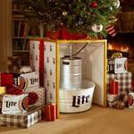 Miller Lite Christmas Tree Keg Stand