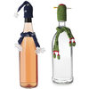 Miniature Hat and Scarf Hand Knitted Bottle Toppers