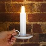 Modern Chamberstick -  Electric Candle Light with Removable LED Torch