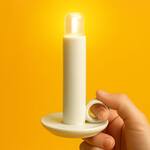 Modern Chamberstick -  Electric Candle Light with Removable LED Torch