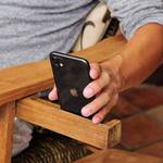Modern Teak Adirondack Chair - Built-In Bottle, Wine Glass, and Phone Holders