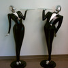 Moderno Man - Life-Sized Butler Statue With Serving Tray