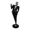 Moderno Man - Life-Sized Butler Statue With Serving Tray