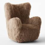 Mongolian Sheepskin Wing Chair