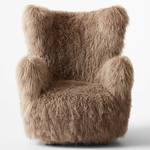Mongolian Sheepskin Wing Chair