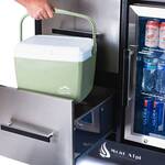 Mont Alpi Outdoor Mobile Bar Cart / Prep Center / Beverage Fridge