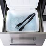 Mont Alpi Outdoor Mobile Bar Cart / Prep Center / Beverage Fridge