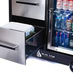 Mont Alpi Outdoor Mobile Bar Cart / Prep Center / Beverage Fridge