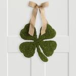 Mossy Four-Leaf Clover Door Swag