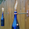 Mounted Wine Bottle Tiki Torches