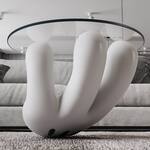 Mousarris Voila! - Gigantic Cartoon Mouse White Glove Coffee Table