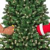 Mr. Christmas Animated Kicking Santa and Elf Legs - Stuck In The Christmas Tree Decor
