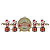 Mr. Christmas Santa's Marching Band - Coordinated Caroling Ornaments