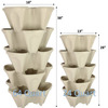 Mr. Stacky - Vertical 5-Tier Strawberry / Herb / Flower Planter