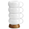 Nambe Bulbo - Coffee Mug Stack