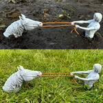 The Neverending Story Atreyu and Artax Swamps of Sadness Lawn Ornament