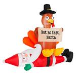 Not So Fast Santa - Inflatable Thanksgiving Turkey... For Halloween!?