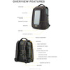 Numi Smart Travel Backpack With Solar Panel