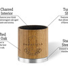 Oak Tumbler - Adds Oak Aged Flavor to Bourbon or Wine