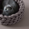 Ohhio Chunky Braid Cat Bed