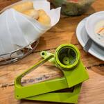 Olive Garden Rotary Cheese Grater + Free Block of Romano Cheese