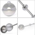 One-Handed Flour Sifter, Sugar Duster, Spice Shaker, and Tea Infuser