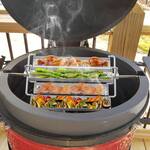 Onlyfire Stainless Steel Rotating Trays BBQ Rotisserie Basket