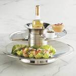 Optima Sip 'n' Serve - Chilled Wine Server / Swiveling Appetizer Trays