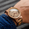 Original Grain Wooden Whiskey Barrel Watch
