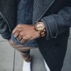 Original Grain Wooden Whiskey Barrel Watch