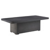 Outdoor Concrete Coffee Table w/ Built-In Beverage Tub
