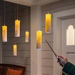 Outdoor Floating Pillar Candles With Magic Wand Remote