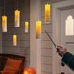 Outdoor Floating Pillar Candles With Magic Wand Remote