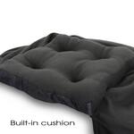 Outdoor Wearable Hooded Fleece Blanket with a Built-In Cushion Seat
