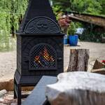 Outdoor Wood-Burning Fireplace, Pizza Oven, Grill, and Chiminea